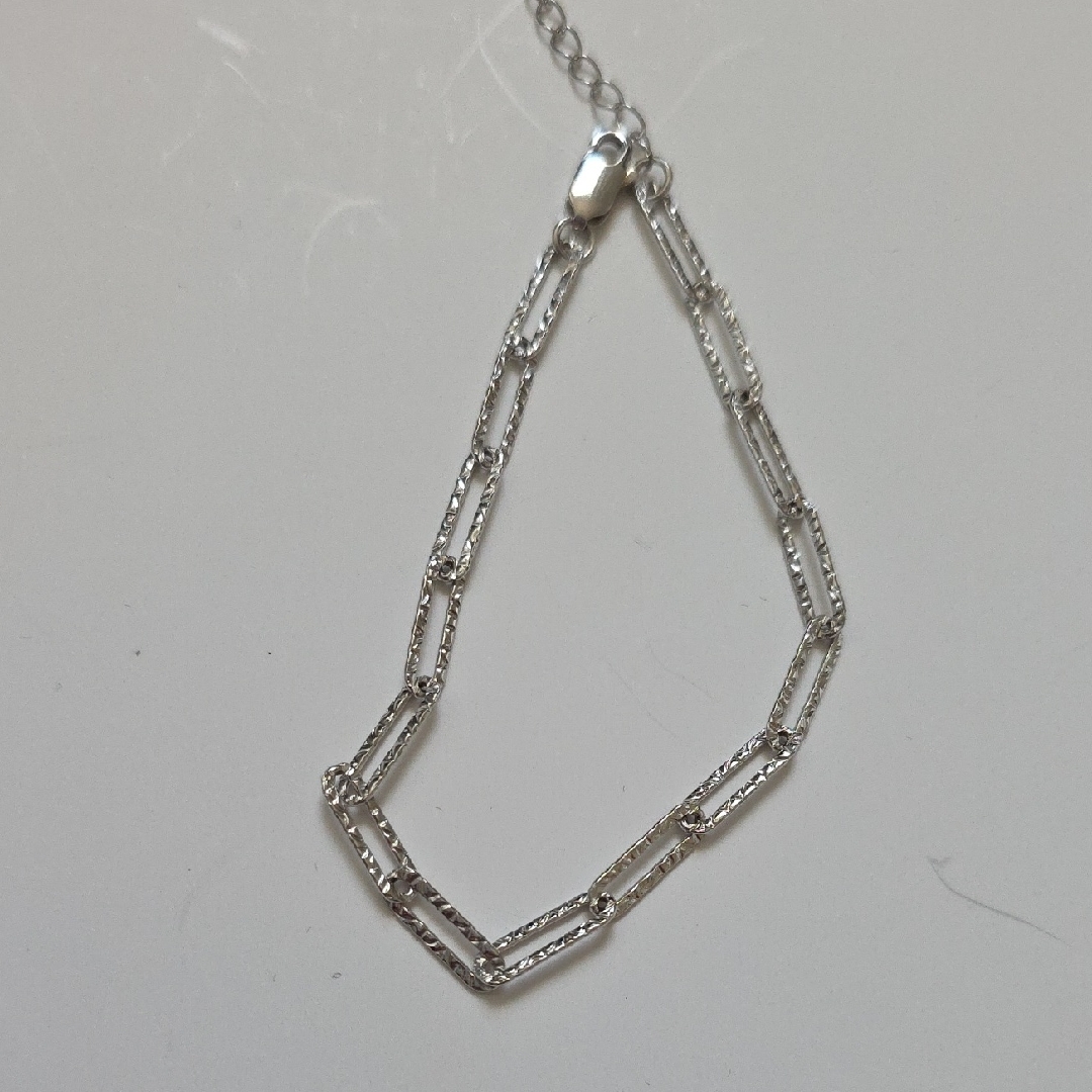 Elegant Silver 925 Chain Link Ancklet Or Bracelet